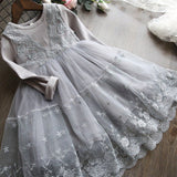 Girls Dress 2021 Girls Clothes Princess Party Dress Backless Lace Tutu Layered Dress Elegant Ceremony Teenage