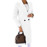Long Sleeve Lapel Button Woolen