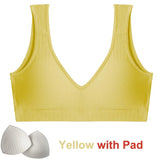 Women Tank Top Sexy Seamless Bra Padded Push Up Bralette Lingerie For Female Underwear Backless