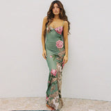 New Female V-Neck Sexy Bareback Holiday Style Quality Design Sling Dress Women's