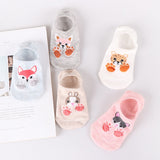 Piece=5 Pairs/lot Cute Animal Spring Women Socks Set Korean Style Funny Cat Dog Panda Low Cut Ankle Short Sox Happy