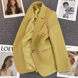 Zingj 2024 The New Green Suit Jacket Female Net Red Fashion Versatile Spring And Autumn Temperament Small
