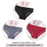 3PCS/Set Transparent Mesh Women's Panties Low Waist Ladies Briefs Female Underpants Fashion Girl Panty Lingerie