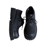 Zingj Head Derby Shoes Platform Increased Casual Leather Shoes 2023 Autumn And Winter New Daily Commuting Single Shoes