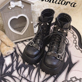 Design Rivet Round Head Thick Bottom Martin Boots 2025 New Locomotive Wind Small Man To Increase Fashion