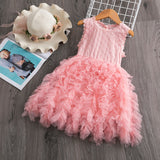 Girls Winter Dress 2021 Brand Backless Teenage Party Unicorn Princess Dress Children Costume for Kids Clothes Pink