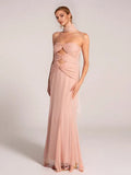 New Women's Sexy Hollow Corset Dress Temperament Mesh Fishtail Dress