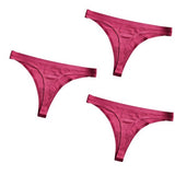 Ice Silk Thong Panties Sexy Women Underwear Female G-string Panties Solid Briefs For Ladies Low Waist Seamless
