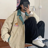 Spring Autumn New Corduroy Jacket Women's Baseball Jacket Korean Harajuku Coat Women Streetwear Gothic Jackets