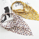 Hair Scarf Scrunchies Vintage Triangle Bandanas Hairband Headband Without Clips Elastic Hair Bands Headwrap