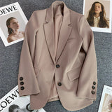 Suit Jacket Woman 2025 Spring And Autumn New Leisure Temperament Fried Street Suit Korean Version Suit Suit Dress
