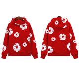 Trend Sports Shirt Hip-Hop Wood Cotton Printing Suit High Street Loose Hooded