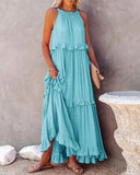 Hot New Summer Women's New Temperament Long Drag Skirt Skirt Dress