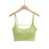 Zingj Fashion Women's Fashion New Fashion French Sweet And Spicy Leisure Sports Be Careful With Chest Cushions Exposed Back Suspenders