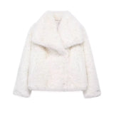 Women's Thick Lamb Fur Black Coat Women's Winter 2025 New