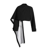 Zingj Personality Suit Jacket Female 2024 Summer New Long Sleeve Short Jacket Advanced Sense Shawl Style Small