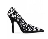 Spring And Summer New Fashion Diamond Magic Luxury High Heel Sandals Sexy Fine Heel Pointed Shoes Women's
