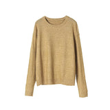 2021 womens sweater autumn winter knitted tops round neck pullover sweater Korean winter