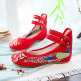 Zingj He Clothes With Embroidered Cloth Shoes Wedding Shoes Shallow Mouth Low Heel Spring And Autumn Women Single Shoes Dance