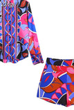 Print Women Skirt High Waist Short Skirts Woman Fashion 2023 Vintage Mini Skirt Y2k Streetwear Summer Elegant