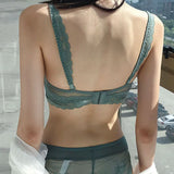 New Women underwear Set Lace Sexy Push-up Bra And Panty Sets Comfortable Brassiere Adjustable Straps Gathered