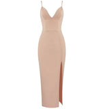 Women Dress 2020 New Summer Sexy Party Club Elegant Bodycon Bandage Dress Spaghetti Strap Ladies