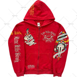 Zingj Popular Hip Hop Zipper Hoodies Men Y2K New Harajuku Vintage Sweatshirts Punk Rock Plus Size Loose Anime Hoodie Cardigan 1215-1-Outfit