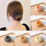 Fashion Women Bun Hair Claw Horsetail Buckle Hair Clip Bird Nest Expanding Hair Accessories Female Ponytail Hair