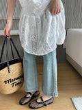 New Fishing Net Hollow Low Help Shallow Single Shoes Women's