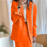 Fan Chic Suitcase Women's New Women's High Waist Half-Sclot Professional Commuting Two-Sleeves In The Spring And Autumn