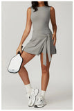 Tank Wrap Skort Tennis Dress- Outfit