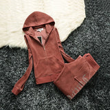 Velvet 2021 Women'S Fabric Tracksuits Velour Suit Women Track Suit Hoodies And Pants