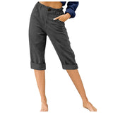 And Linen Fashion Loose High Waist