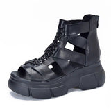 Spring And Summer 2025 Sandals Women's Platform Hollow Out Sandals Rome Sandals Open Toe High Top Women's