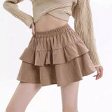 Wicked Half-Dress Women's Autumn And Winter New Small Cake Skirt Anti-Bung Pong Skirt A Short