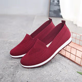 Women Casual Shoes Light Sneakers Breathable Mesh Summer knitted Vulcanized Shoes Plus Size woman flats Shoes Flying net