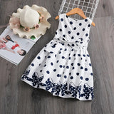 Polkadot Dresses for Girls Bow Birthday Party Dress Kids Clothing Sundress Baby Girl Clothes 4 5 6 7 8 9 10 11 12