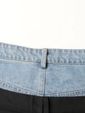 Sense Of Casual Pants Clothing Fall 2025 New Jeans Stitching Straight Pants Long High Waist Pants