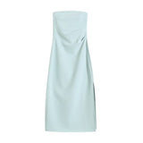 Zingj Fashionable Women's Dress Is Pure, Stylish, Sexy, Chest-Covered, Hips-Wrapped Skirt, Slim, Socialite