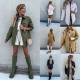 Zingj And Winter 2023 New Plaid Casual Trend Lapel Single Breasted Cotton-Padded Coat