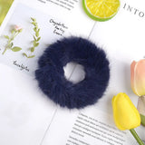 Inches New Winter Women Plush Scrunchie Girls Elastic Hair Bands Ponytail Holder Hair Rope Ties Headwear Hair