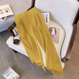 Zingj Wide Leg Pants Women's Pants Spring And Autumn 2024 New High Waist Hanging Feeling Straight Tube Advanced Sense Show Thin White Pants