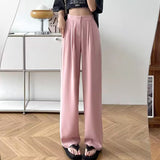 Zingj Leg Pants Female Spring And Autumn High Waist Loose Large Size Pants Hanging Sense Camel Color Autumn Thin Narrow Version Straight Pants Suit