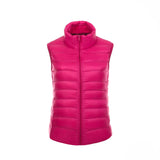 Spring And Autumn Winter New Female Korean Version Standing Collar Light Down Jacket Female Vest Vest Vest Female Plus Size Coat-Outfit