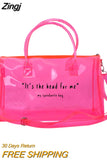 Transparent Waterproof Yoga Gym Bag Outdoor Sports Fitness Handbag Unisex Hiking Yoga Messenger Bag Workout Shoulder