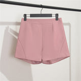 Zingj And Summer Slim Show Thin Shorts Female Blue New 2024 Korean Version Design Sense Casual A Word Wear Wide-Leg