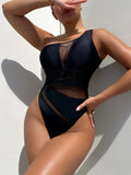 Zingj One-Piece Swimsuit Ladies Screesh Integrated Bikini A 20