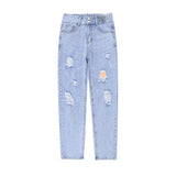 Zingj New 2024 Light Color Loose Skinny Dad Pants-Outfit