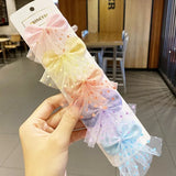 New Cute Colorful Bow Hair Clips For Girls Sweet Headband Hair Ornament Barrettes Hairpin Kids Fashion Hair