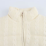 Winter Leisure Design Sense Of Small Warm Knit Cotton Coat Woman